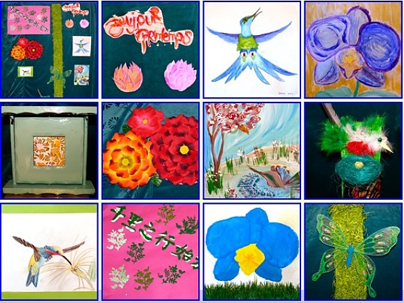 Bilder aus dem Kunstunterricht zum Thema 